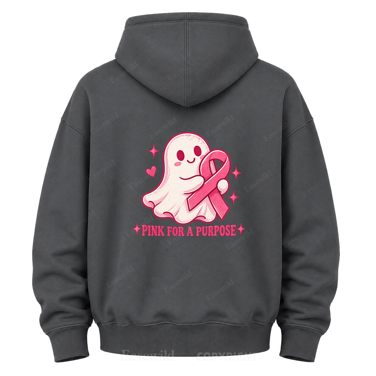 Pink For A Purpose Ghost Graphic Hoodie