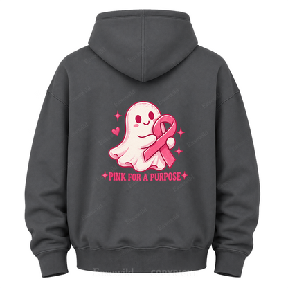 Pink For A Purpose Ghost Graphic Hoodie