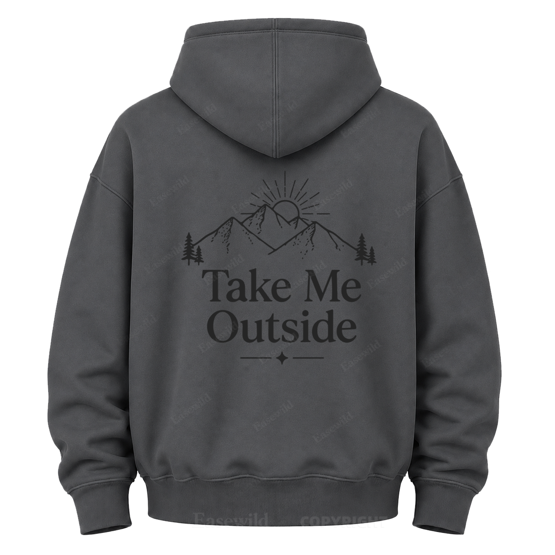 Take Me Outside Mountain Grafik-Kapuzenpullover