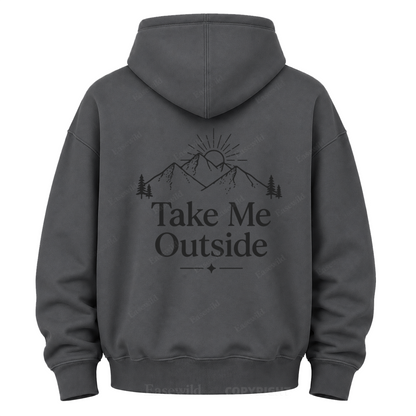 Take Me Outside Mountain Grafik-Kapuzenpullover