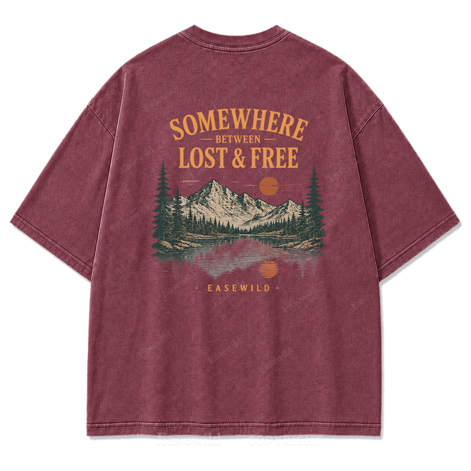 Wilderness Reflections Mountain Washed Print Tee