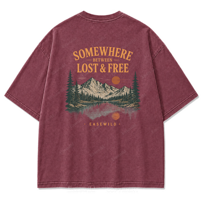 Wilderness Reflections Mountain Washed Print Tee
