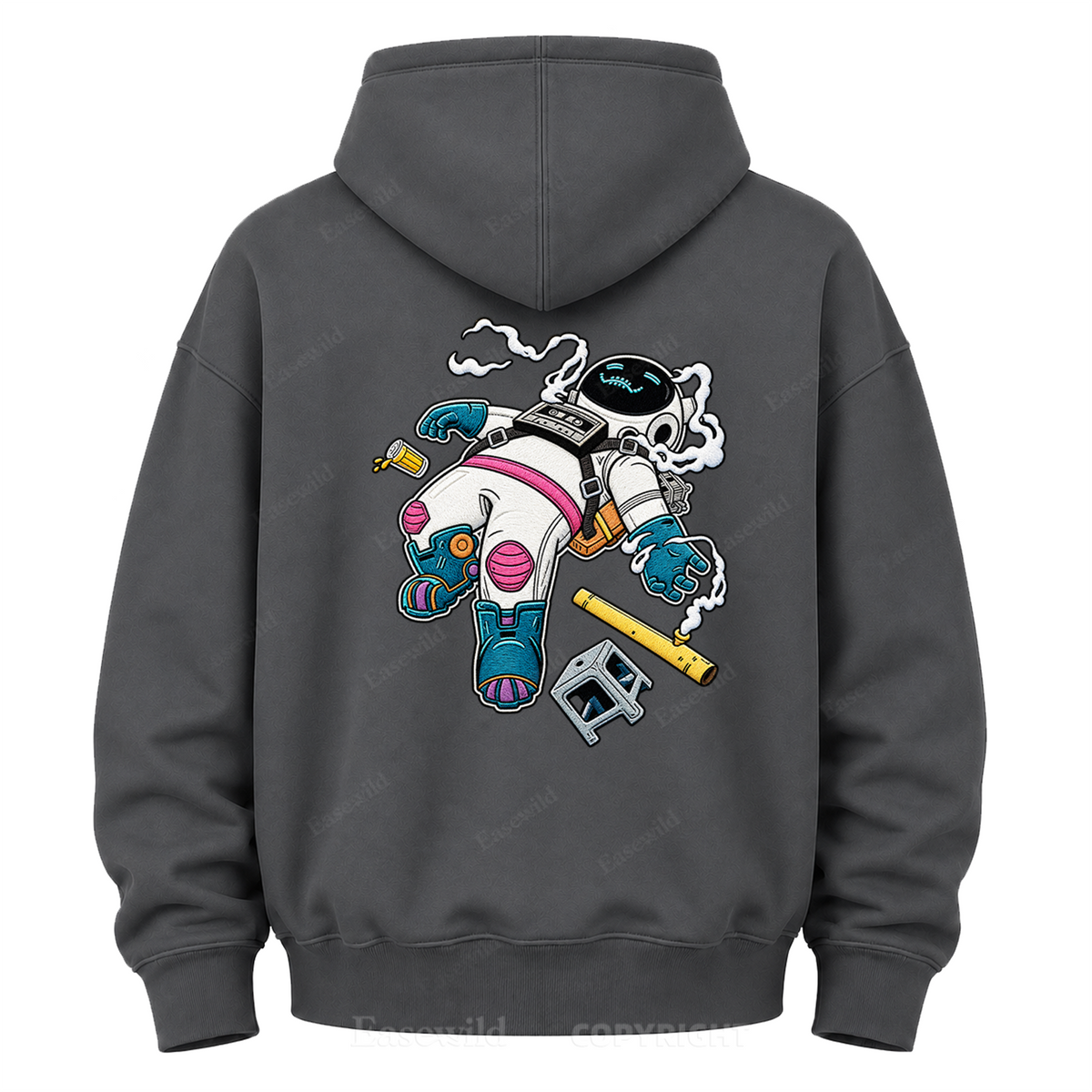 Relaxed Astronaut Graphic Hoodie