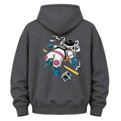 Relaxed Astronaut Graphic Hoodie