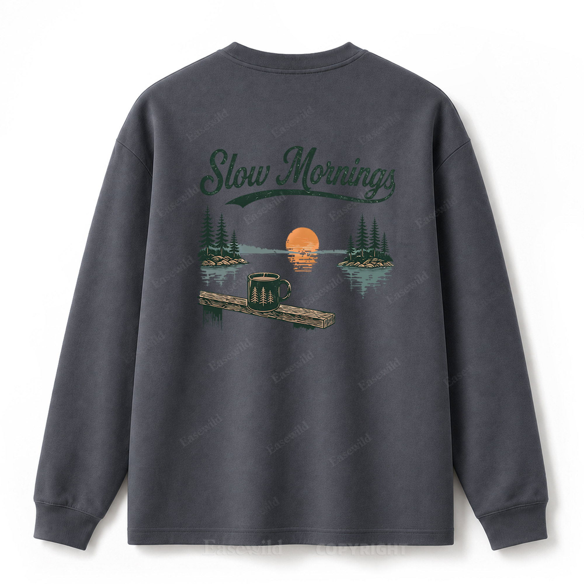 Slow Mornings Graphic Long Sleeve Tee