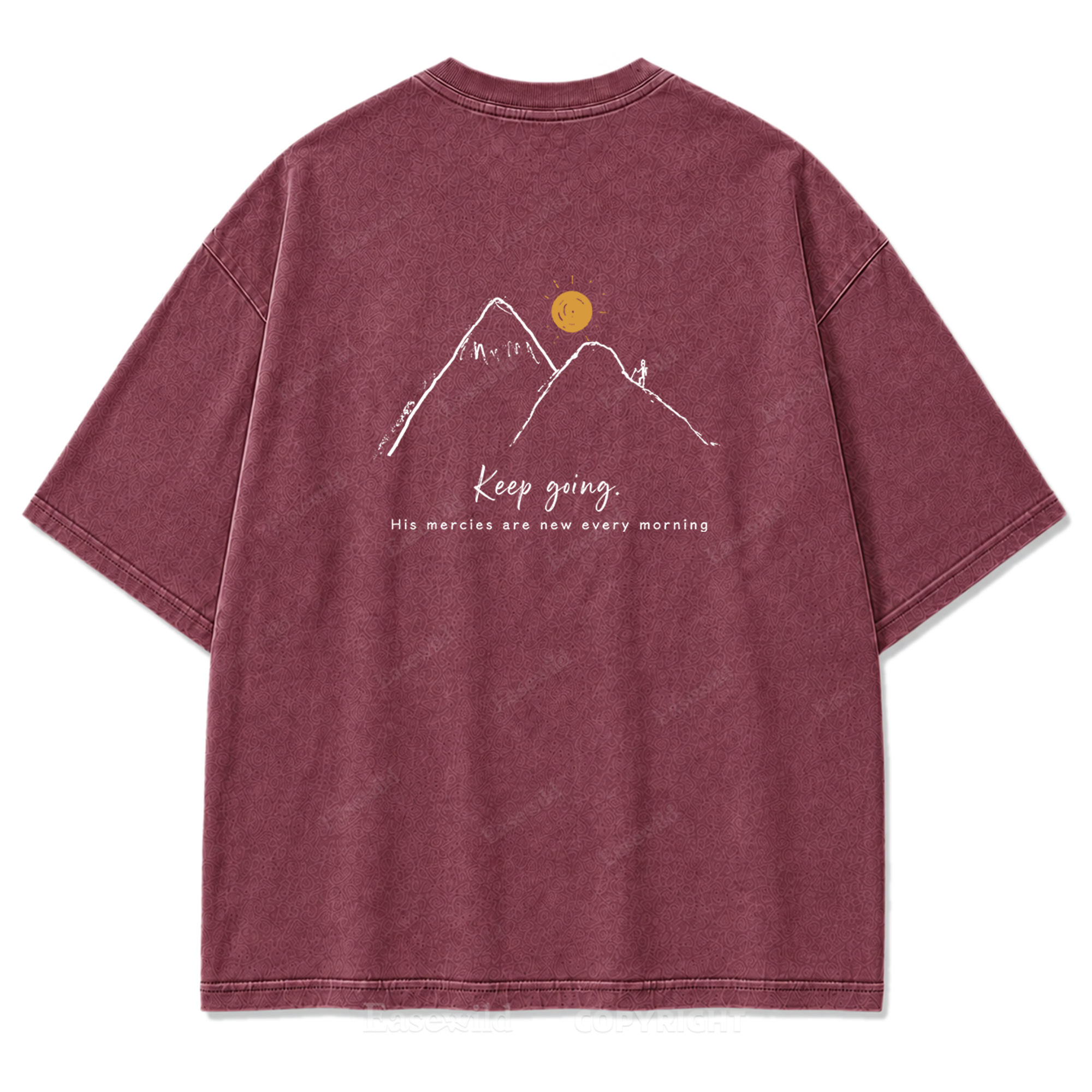 Keep Going Mountain Washed Print Tee