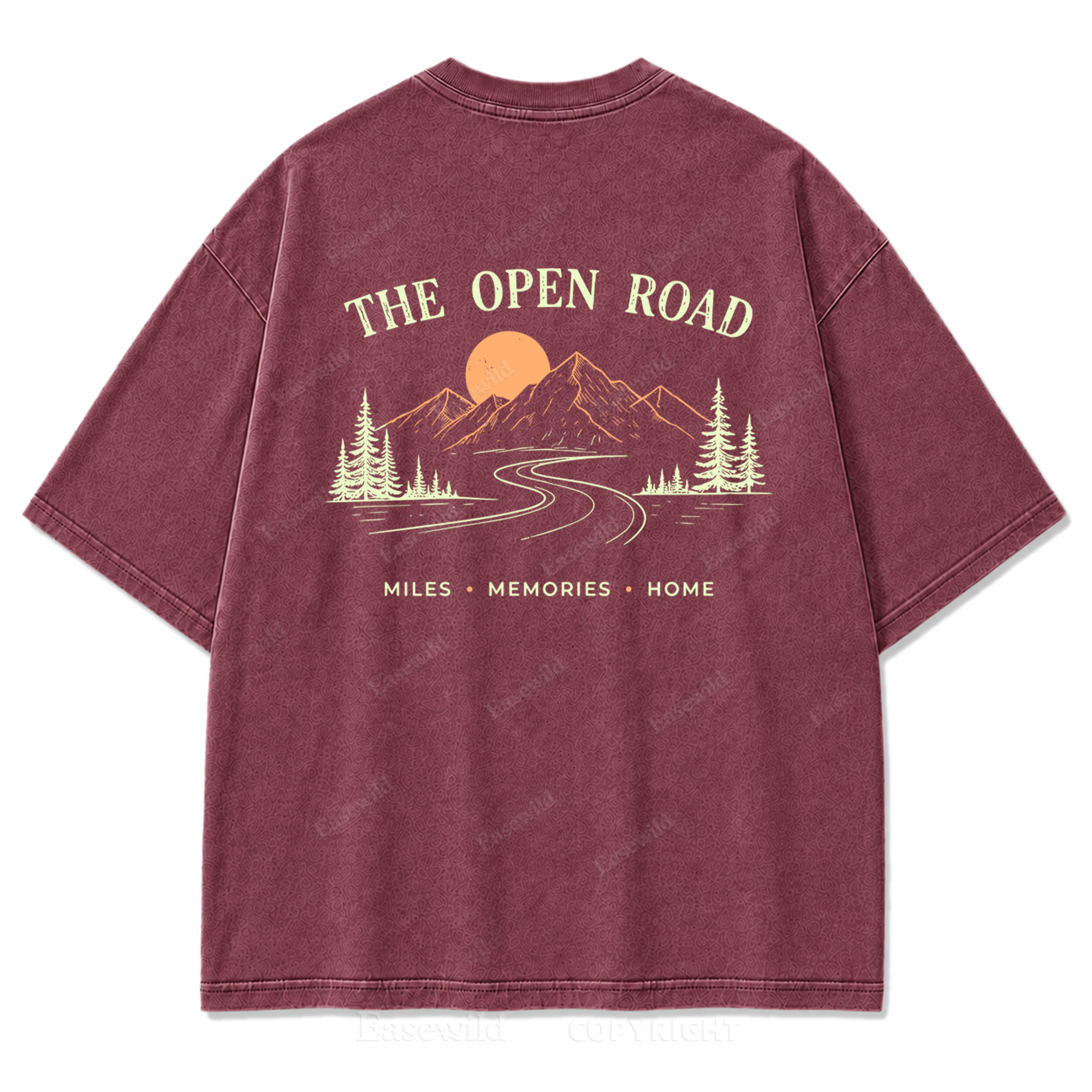 The Open Road Washed Print Tee
