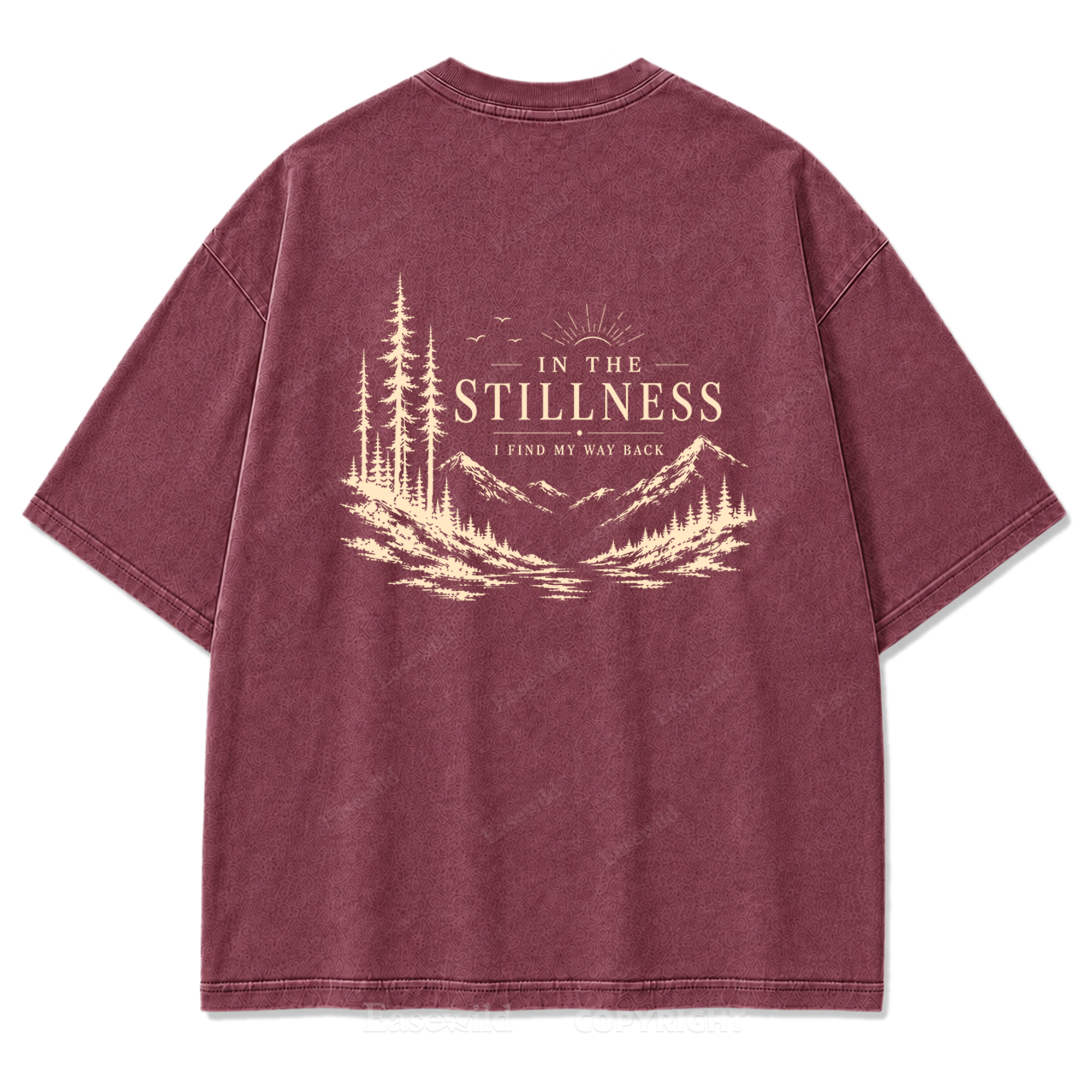 In the Stillness Mountain Washed Print Tee
