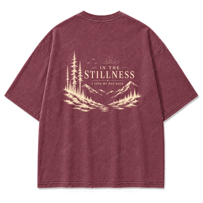 In the Stillness Mountain Washed Print Tee