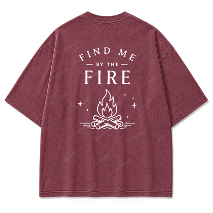 Find Me by the Fire Washed Print Tee