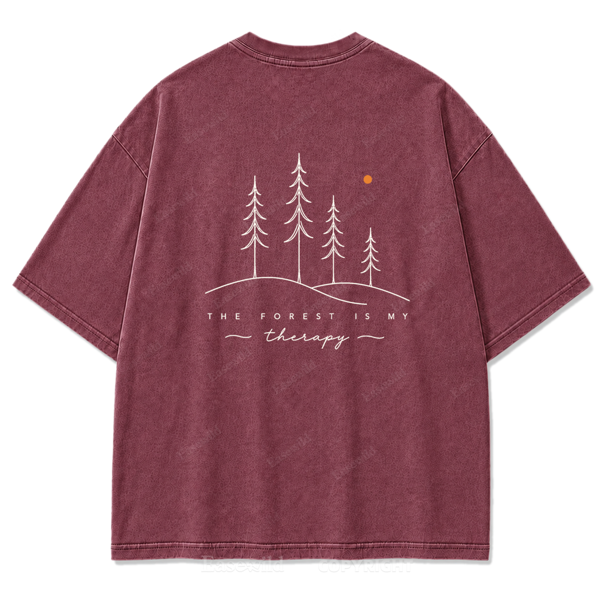 The Forest Is My Therapy Washed Print Tee