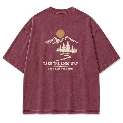 Take the Long Way Print Tee