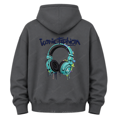 Iconic Fashion Headphones Graphic Hoodie