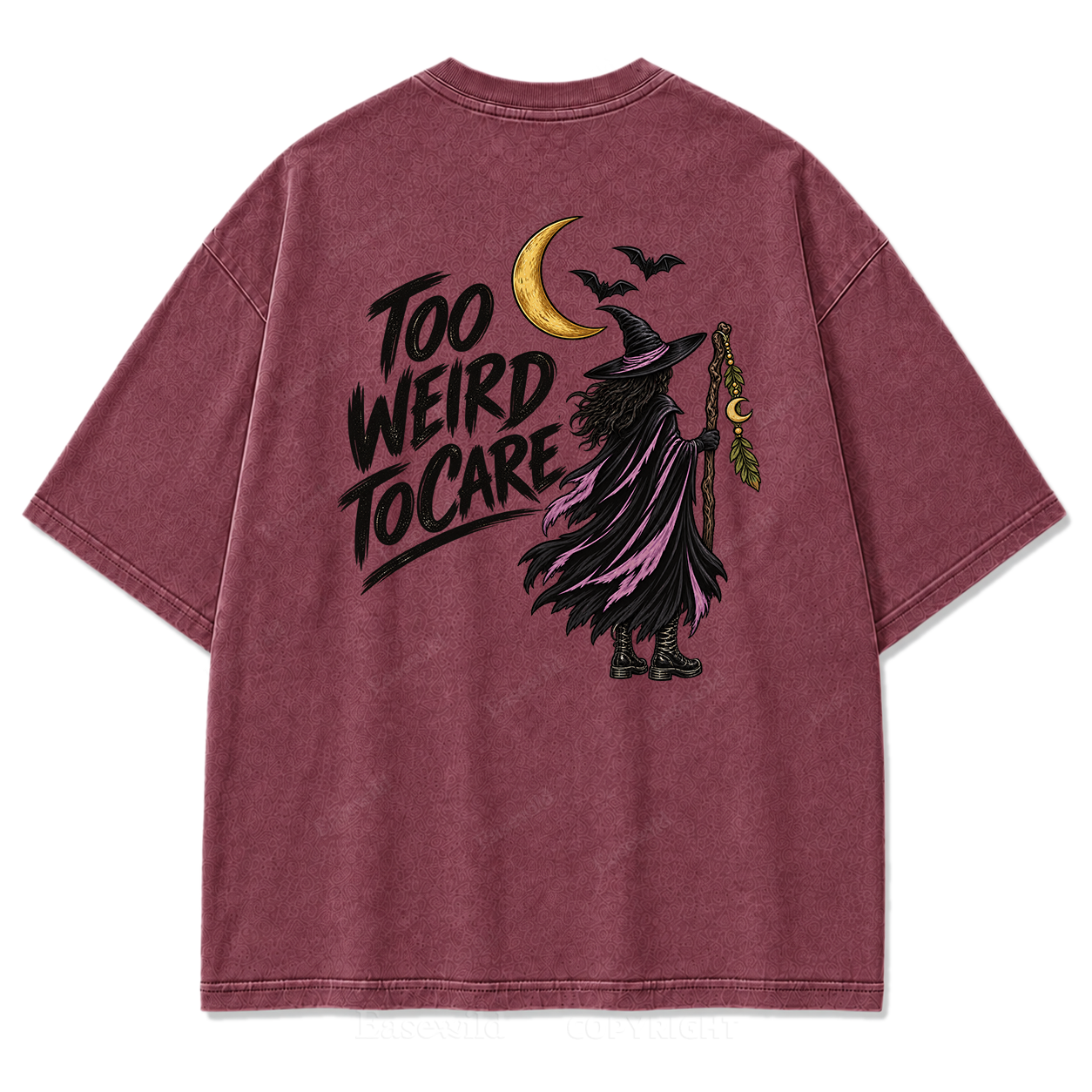 Be Yourself Wild Boho Witch Washed Graphic Tee