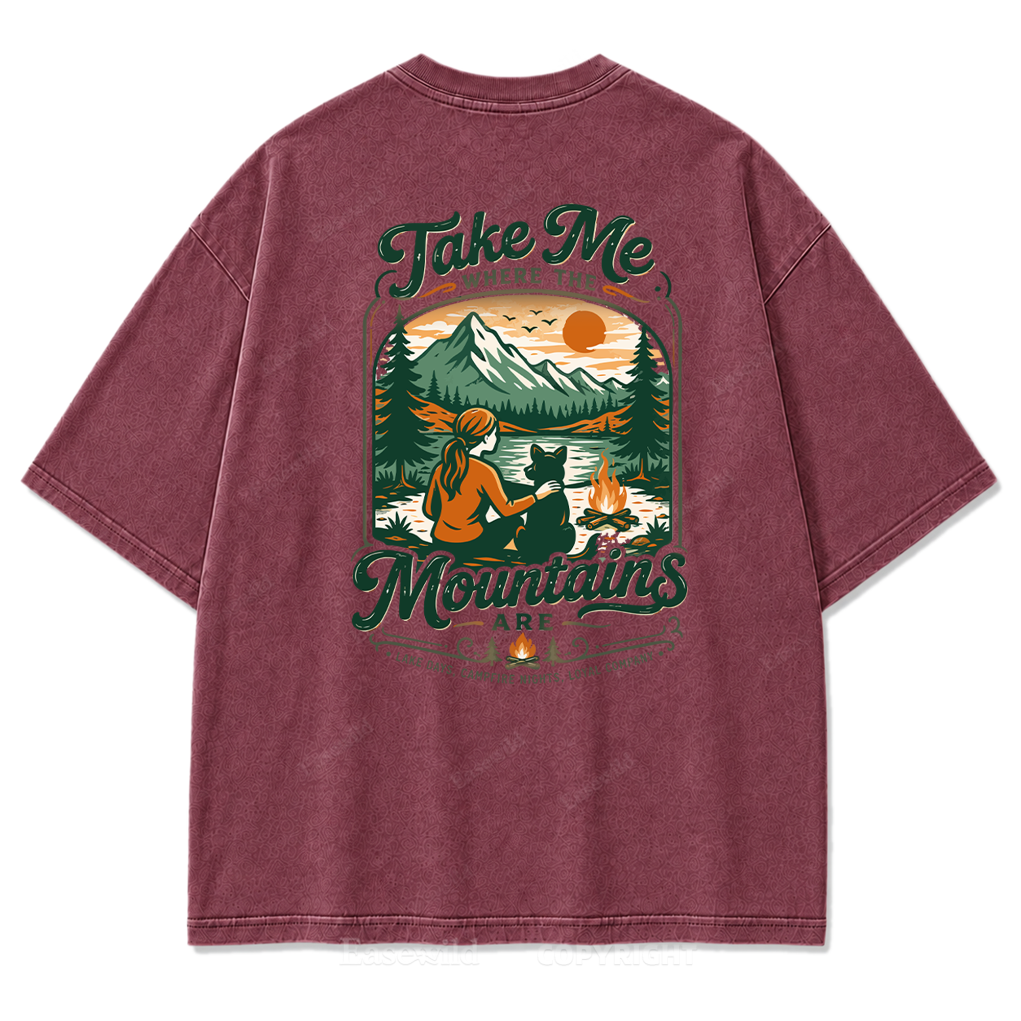 Mountain Days Loyal Company Washed Print Tee