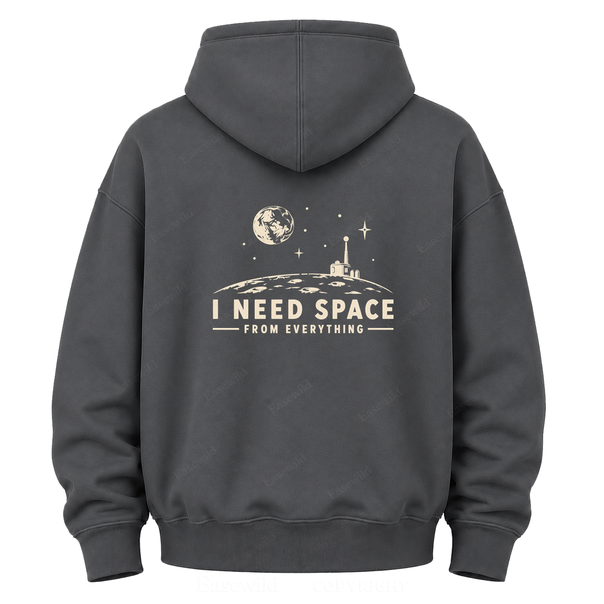Moon Base Graphic Hoodie