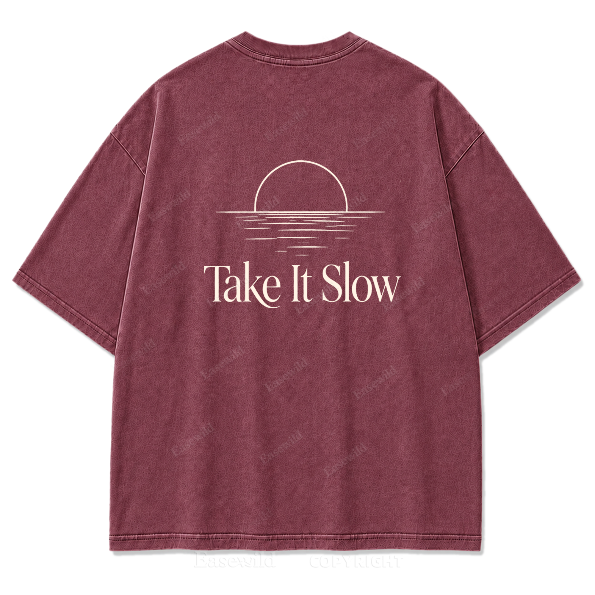 Still Water, Slow Days Washed Print Tee