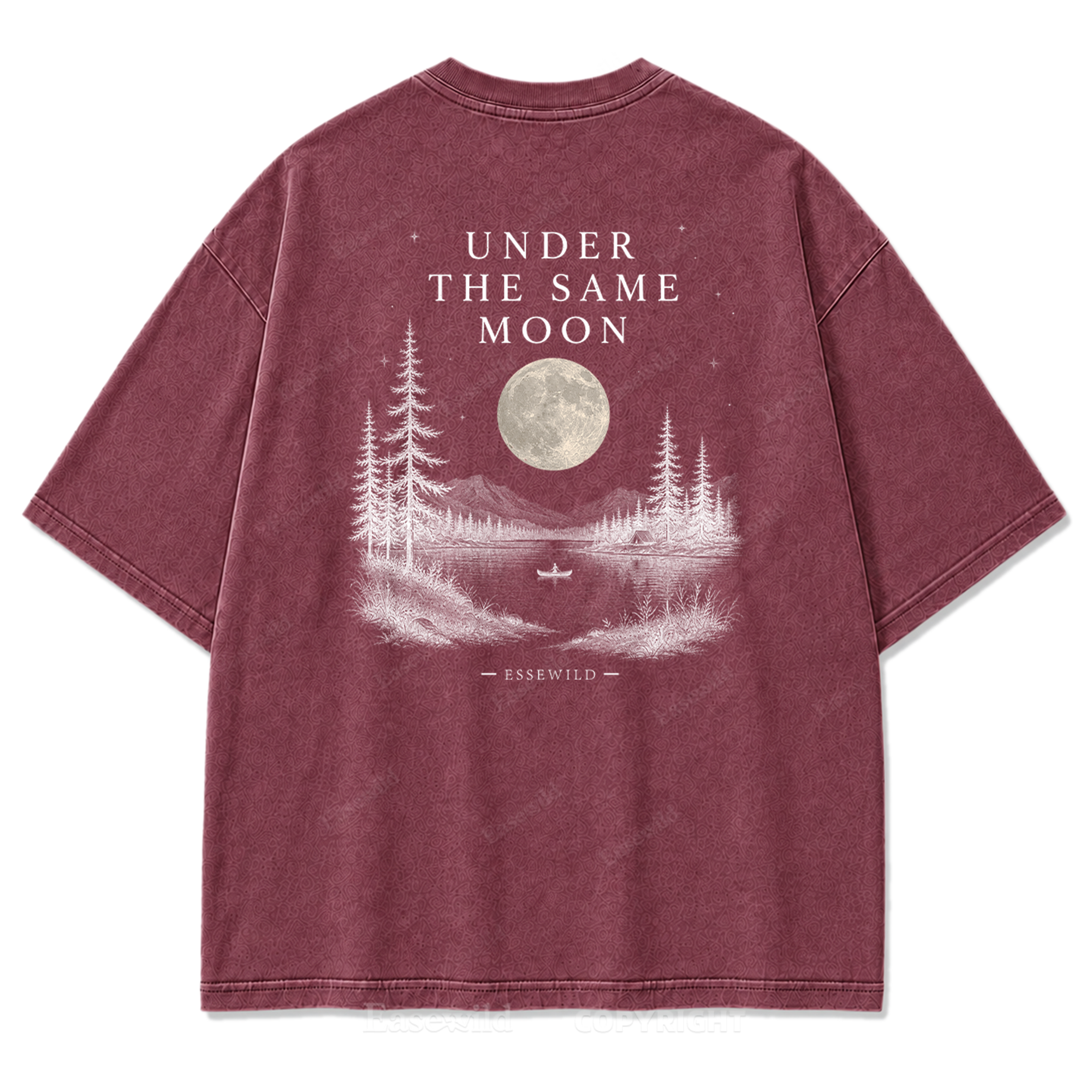 Moonlit Wilderness Washed Print Tee