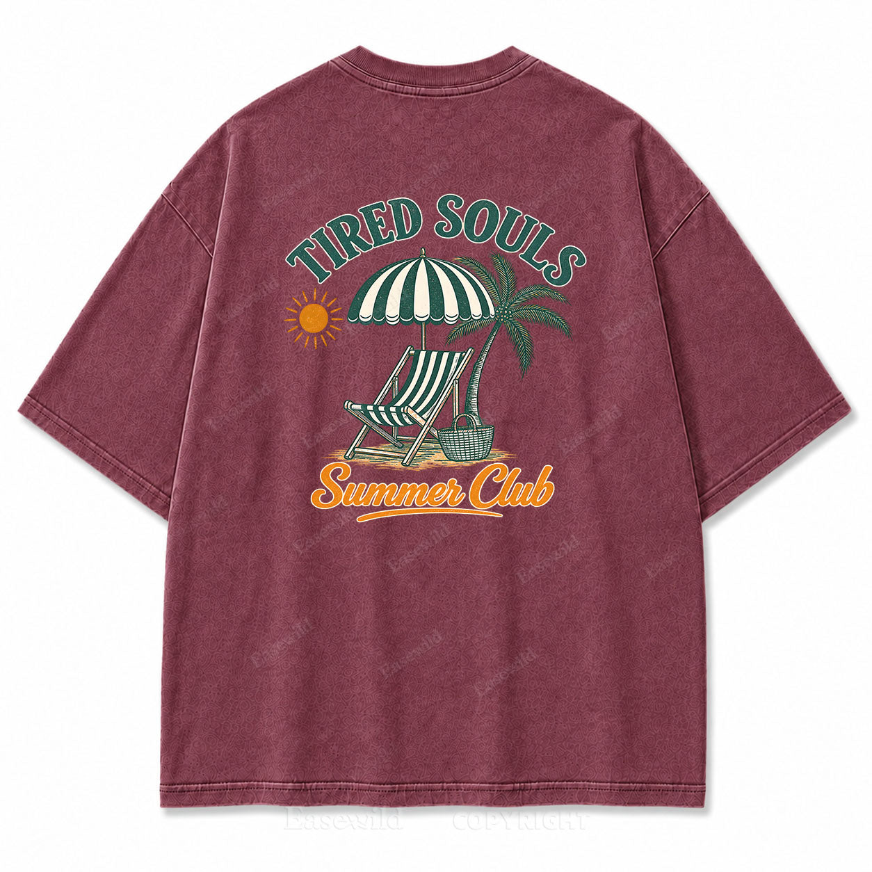 Tired Souls Summer Club Washed Print Tee