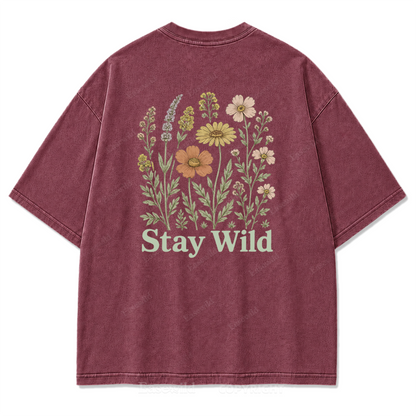 Meadow Spirit Floral Washed Print Tee