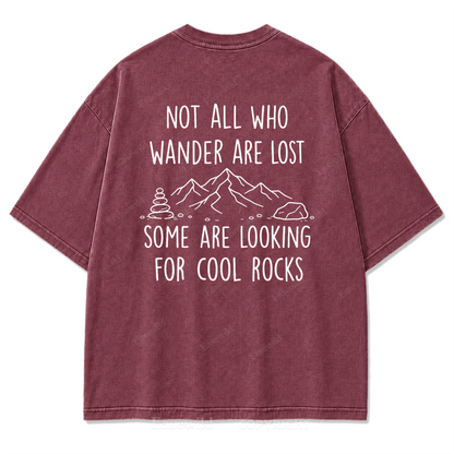 Cool Rocks Explorer Washed Print Tee