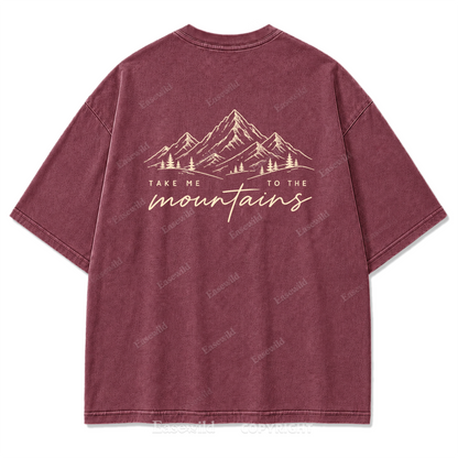Mountain State of Mind Washed Print Tee