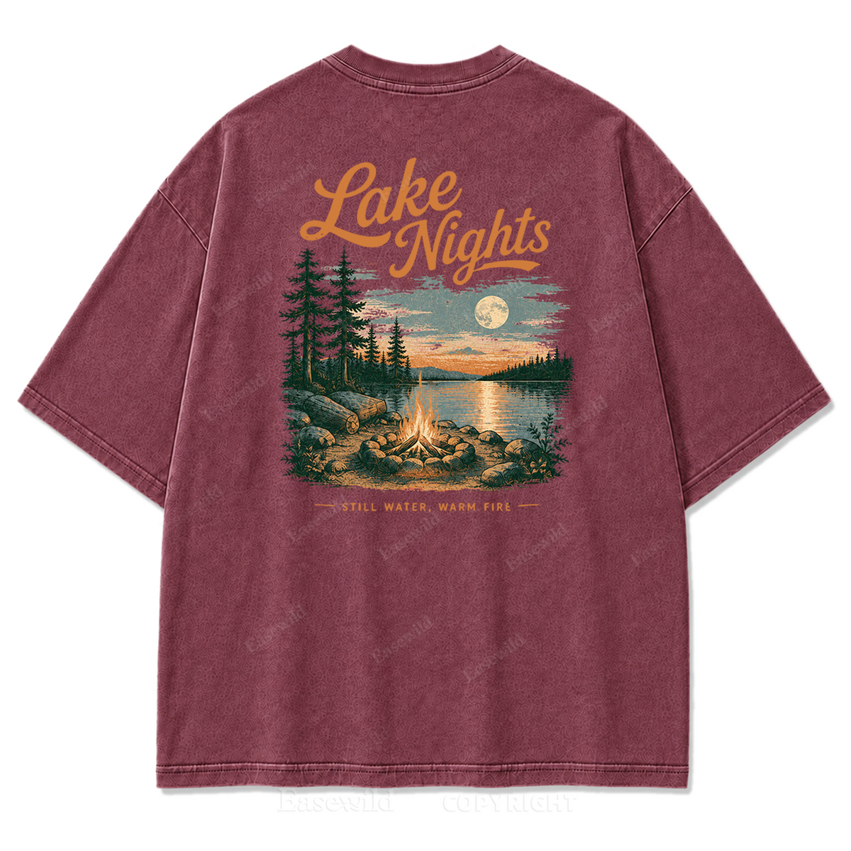 Lake Nights Washed Print Tee