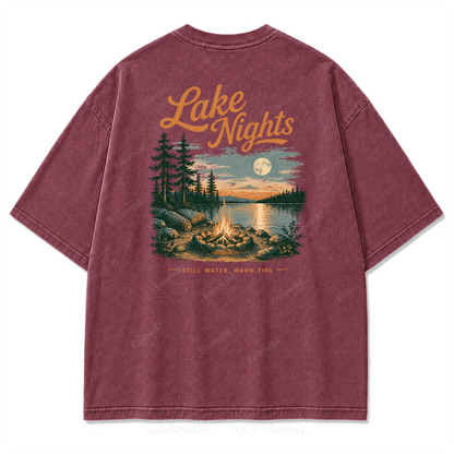 Lake Nights Washed Print Tee