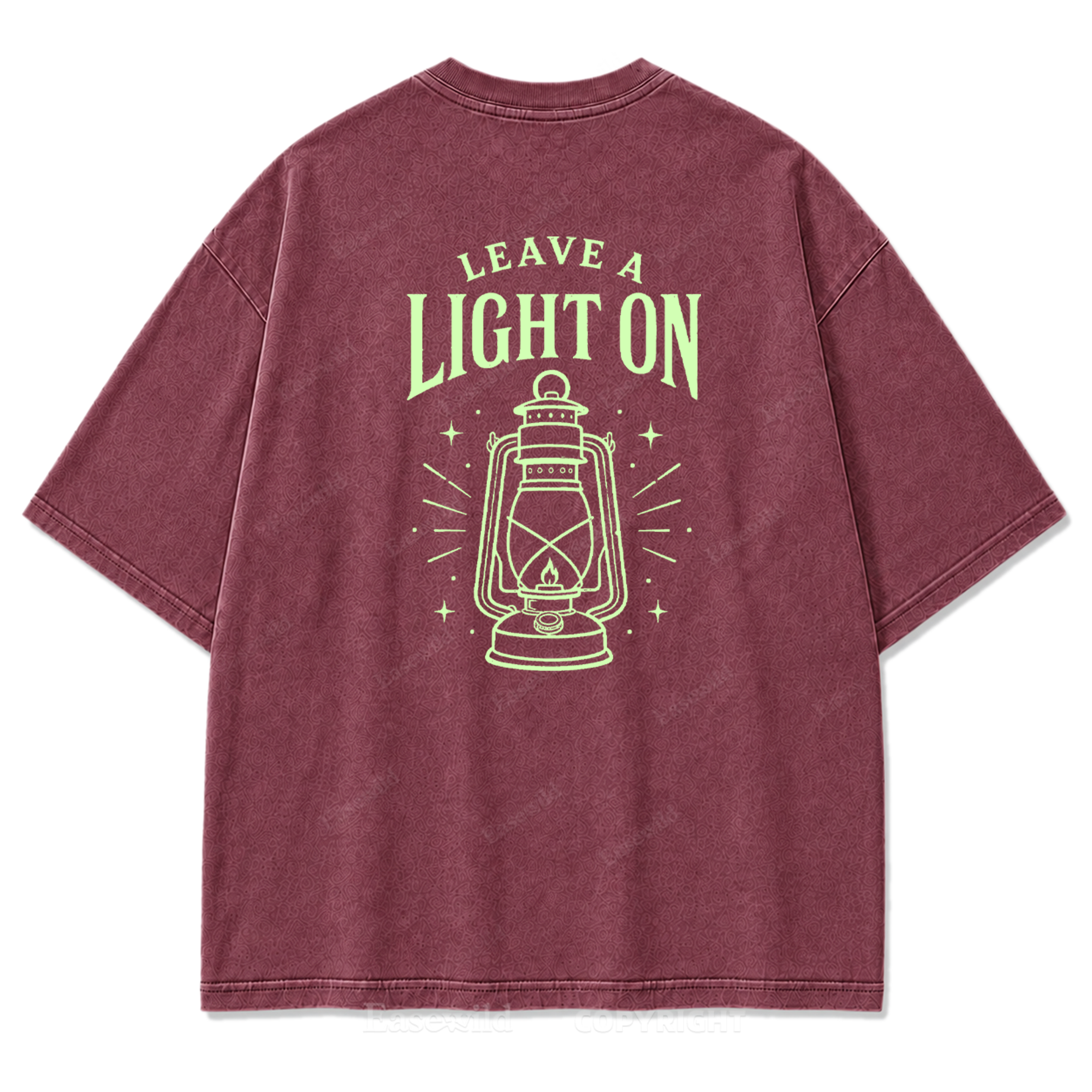 T-Shirt mit „Leave A Light On“-Grafikprint