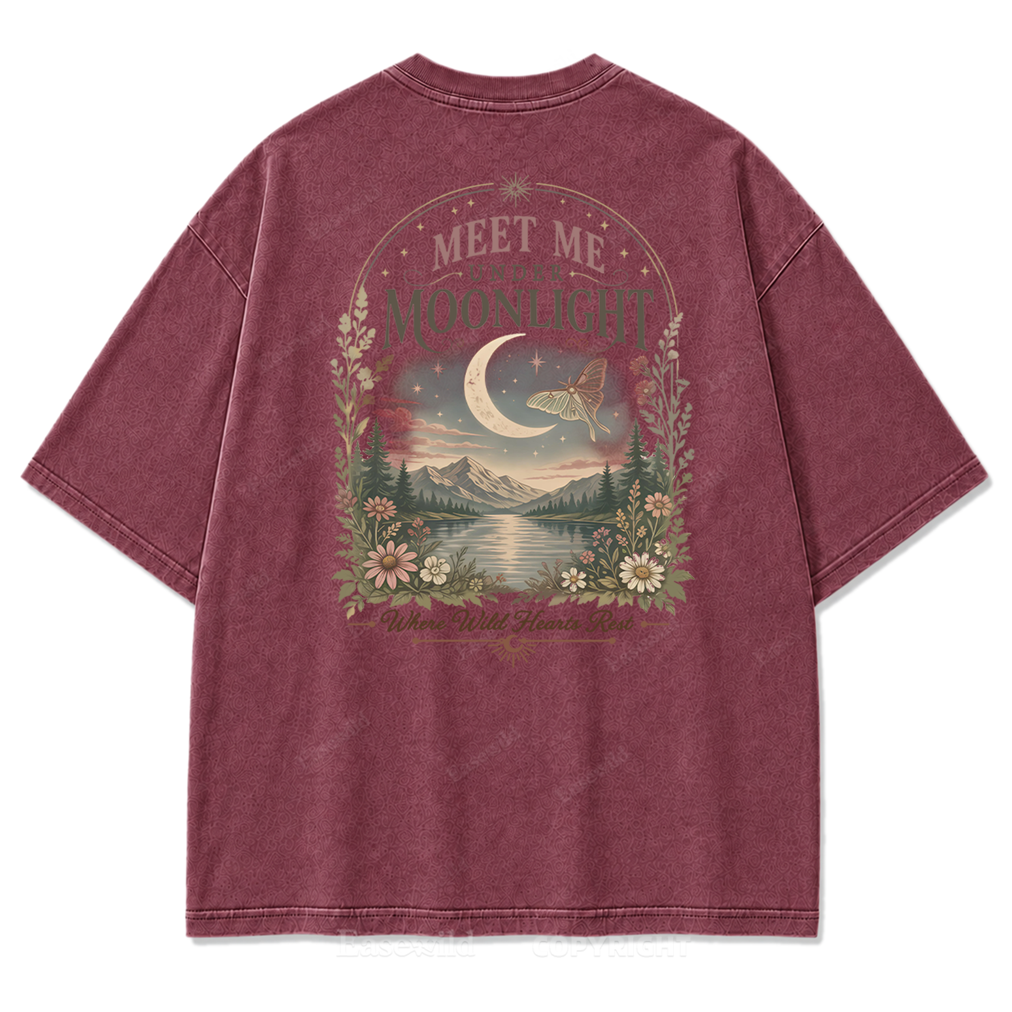 Lunar Lake Wildflower Washed Print Tee