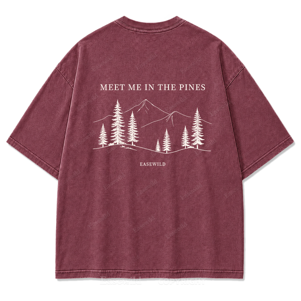 Meet Me in the Pines Washed Print Tee