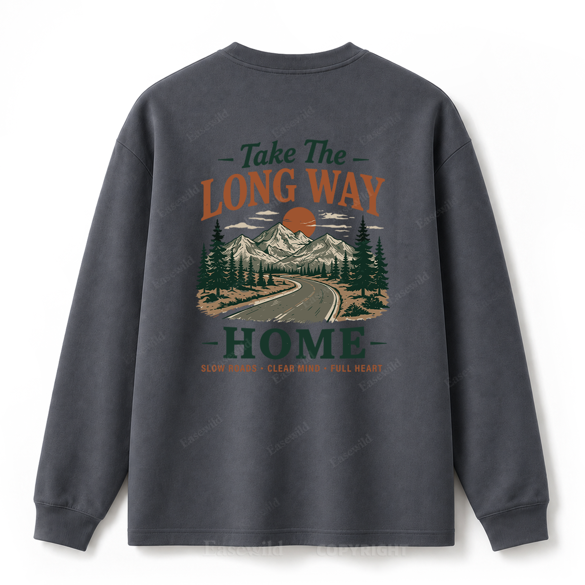 Take the Long Way Home Graphic Long Sleeve Tee