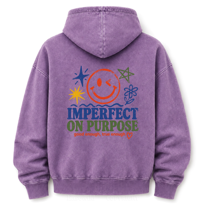 Imperfect On Purpose Washed Graphic Hoodie