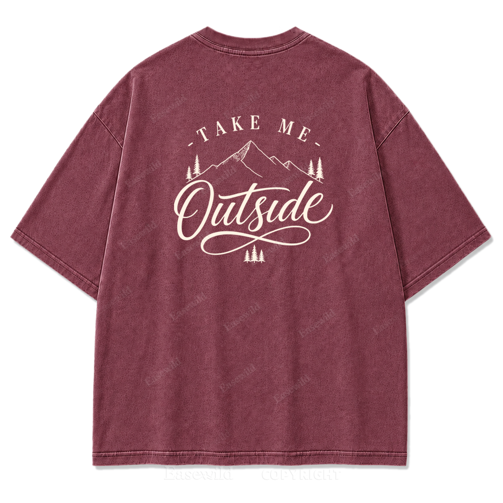 Called Back to the Outside Washed Print Tee