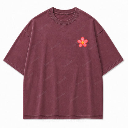 Grow Wild Wildflower Botanical Washed Graphic Tee