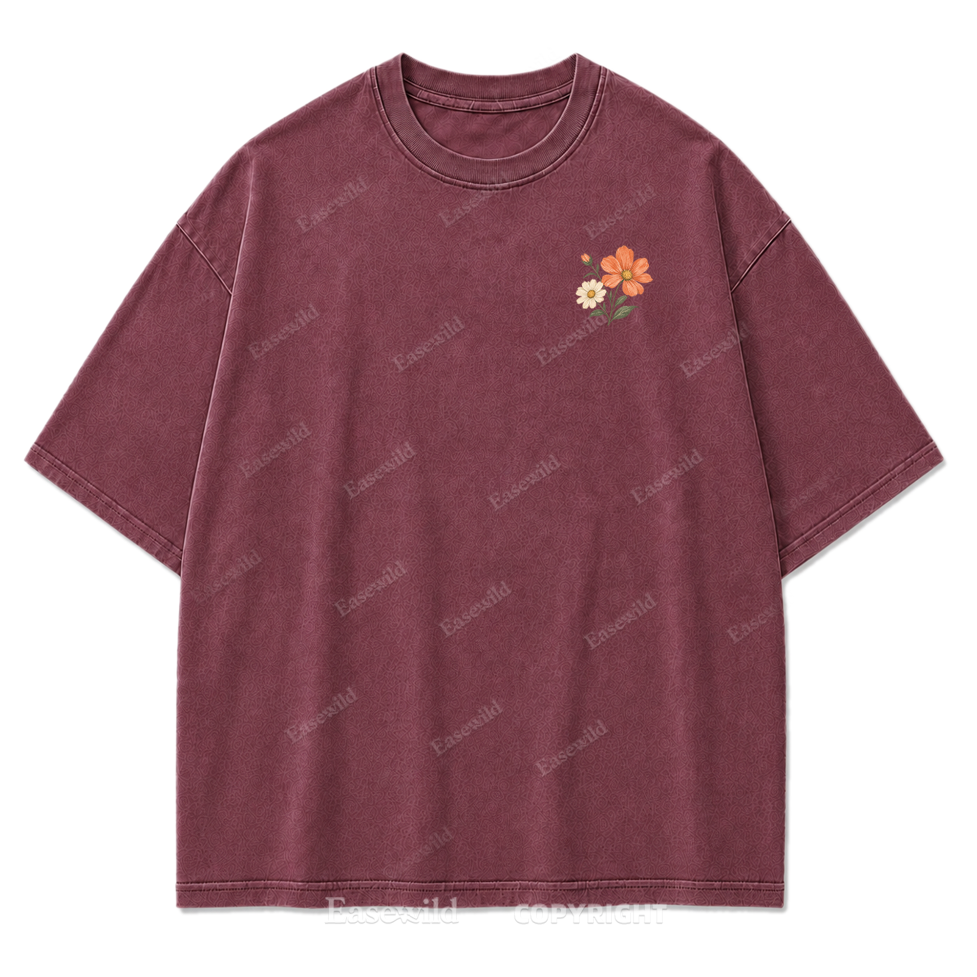 Pastel Wildflower Washed Print Tee
