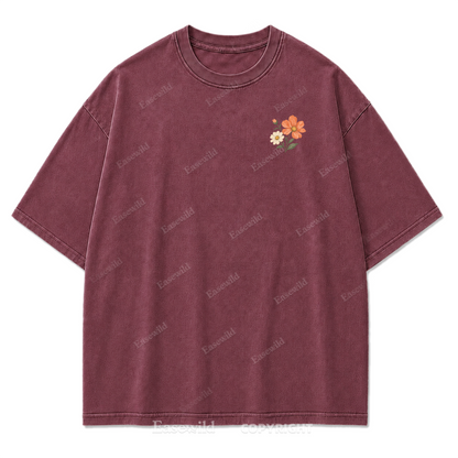 Pastel Wildflower Washed Print Tee