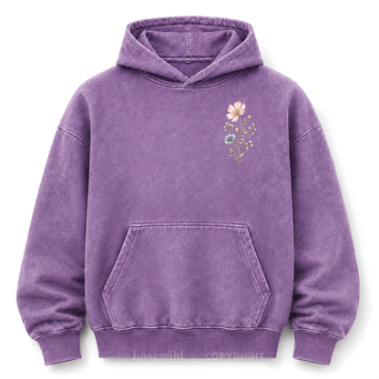Keep Growing Wildflower Washed Graphic Hoodie