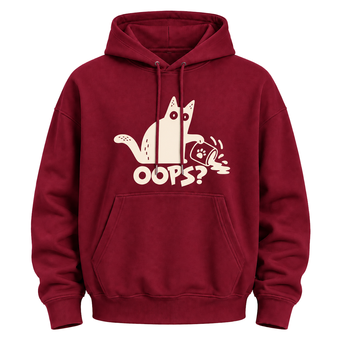 Oops! Clumsy Cat Hoodie – Cute Funny Graphic Sweatshirt