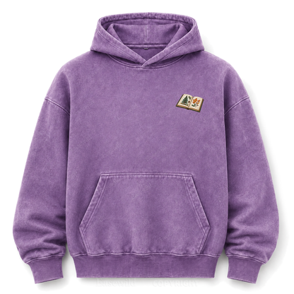 Where the Quiet Finds Me Cabin Washed Graphic Hoodie