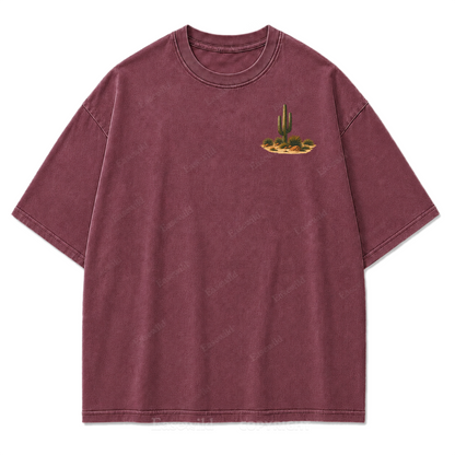 The Long Way Home Washed Print Tee