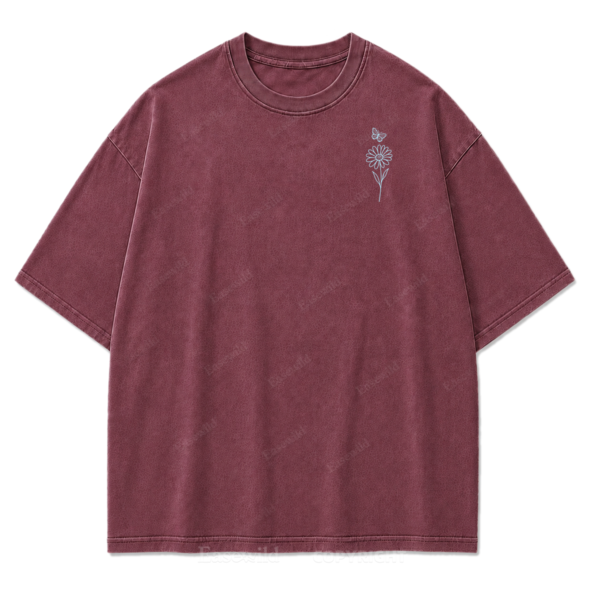 T-Shirt mit Wildblumen-Grafikdruck „Rest Among Wildflowers“