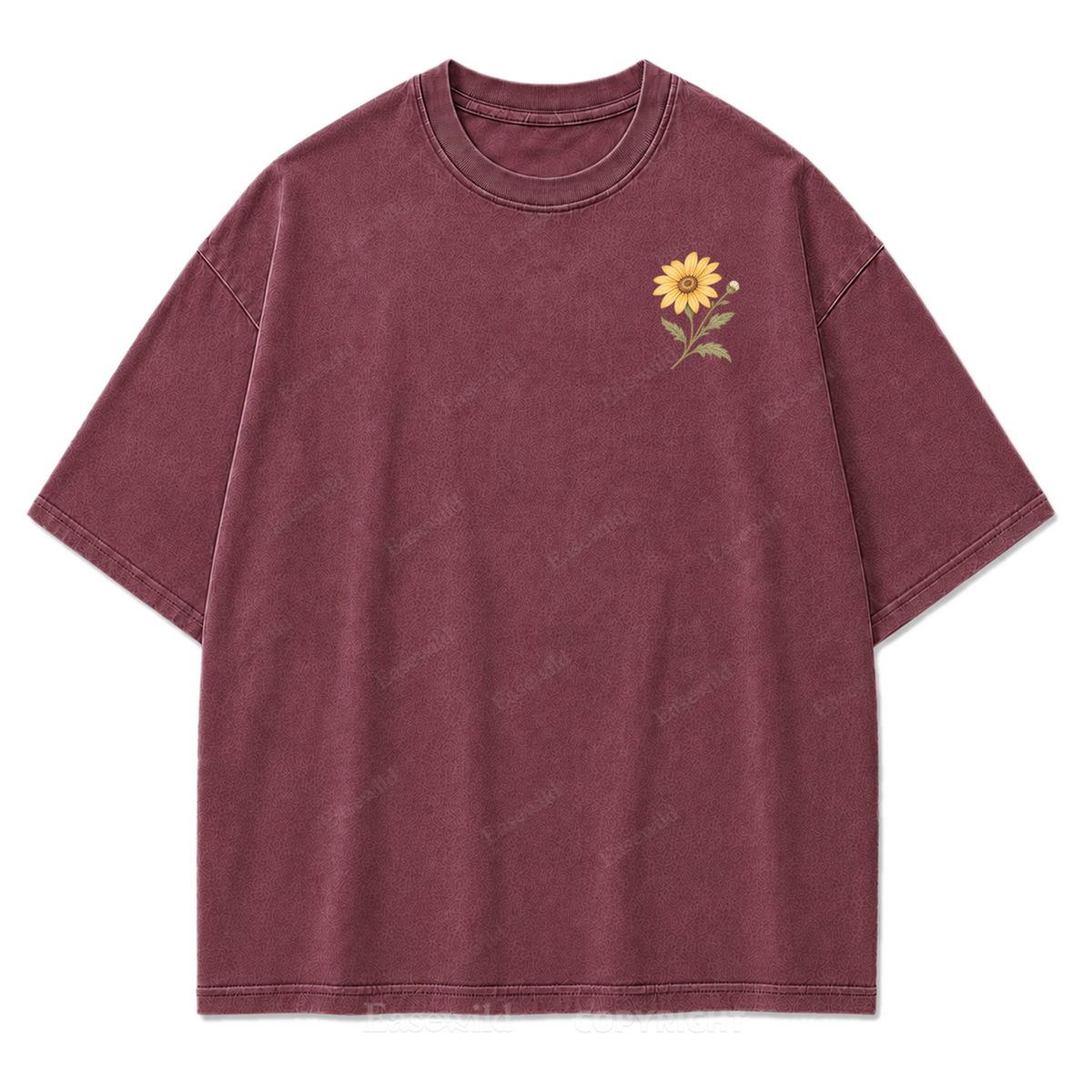 Rooted Yet Free Washed Print Tee
