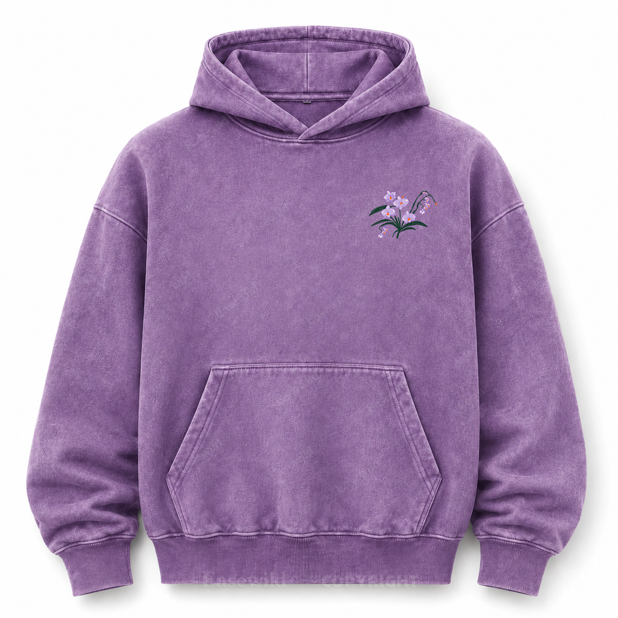 We All Grow Floral Botanical Washed Graphic Hoodie