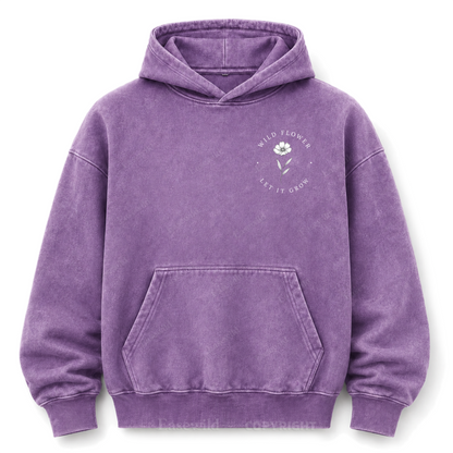 Wildflower Bouquet Washed Graphic Hoodie
