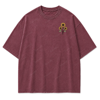 Bloom Where You Are Planted Washed Print Tee