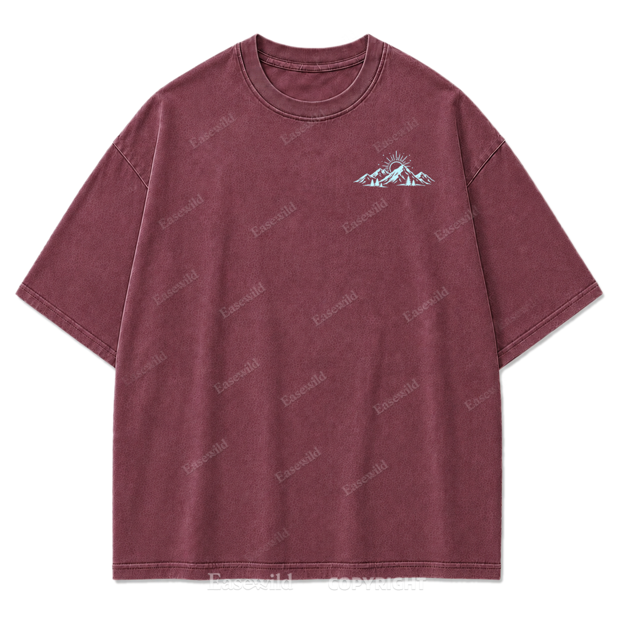 Faith Moves Mountains Washed Print Tee