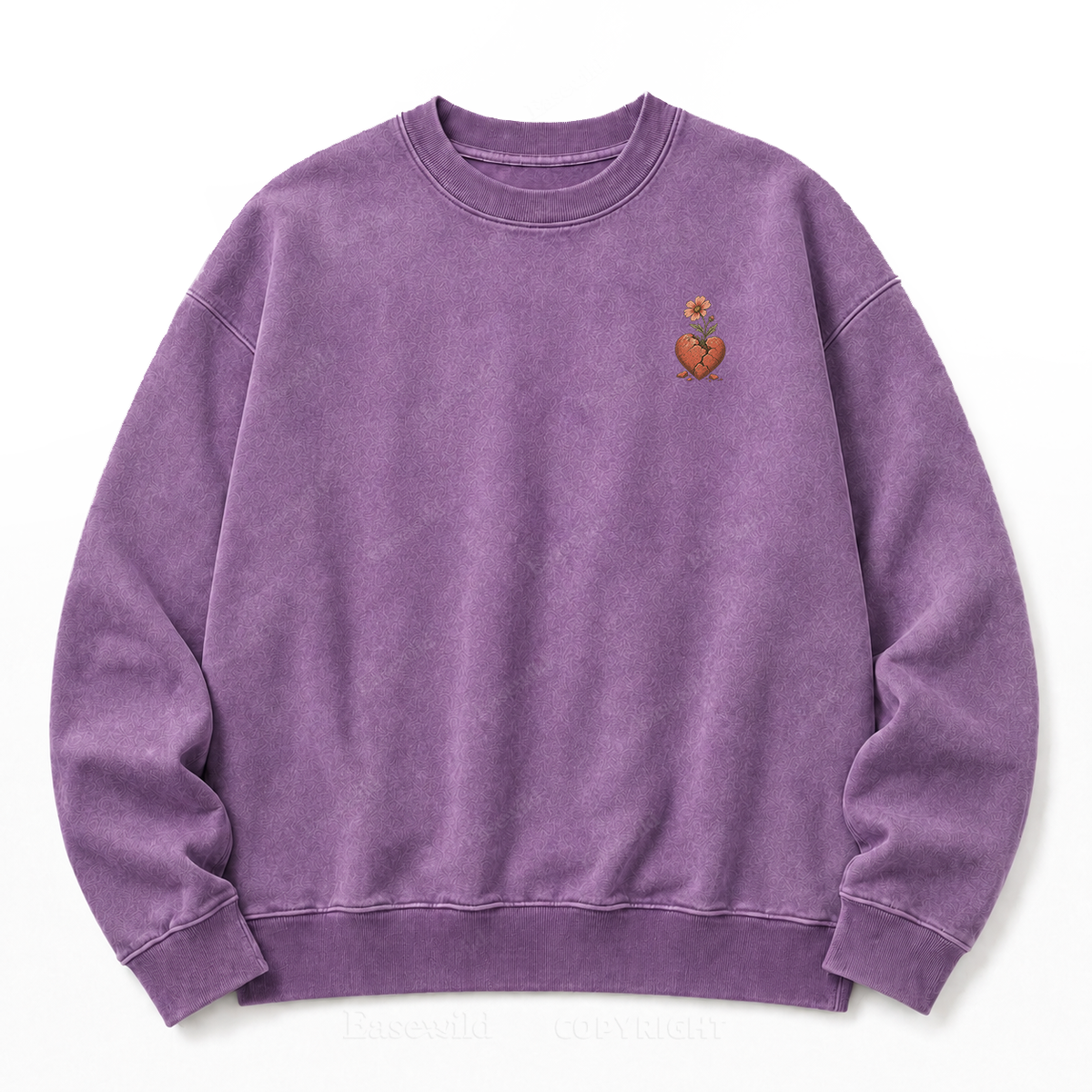 Bloom Through Broken Washed Sweatshirts