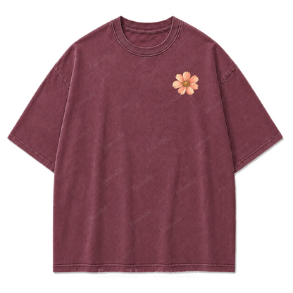 Golden Hour Lakeside Van Washed Print Tee