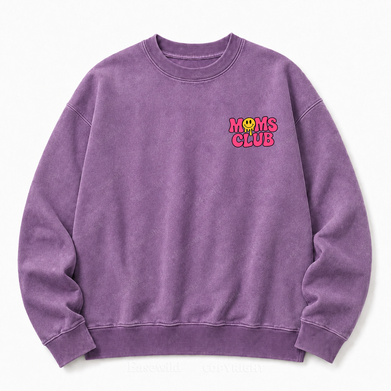 Overstimulated Moms Club Washed Graphic Sweatshirt